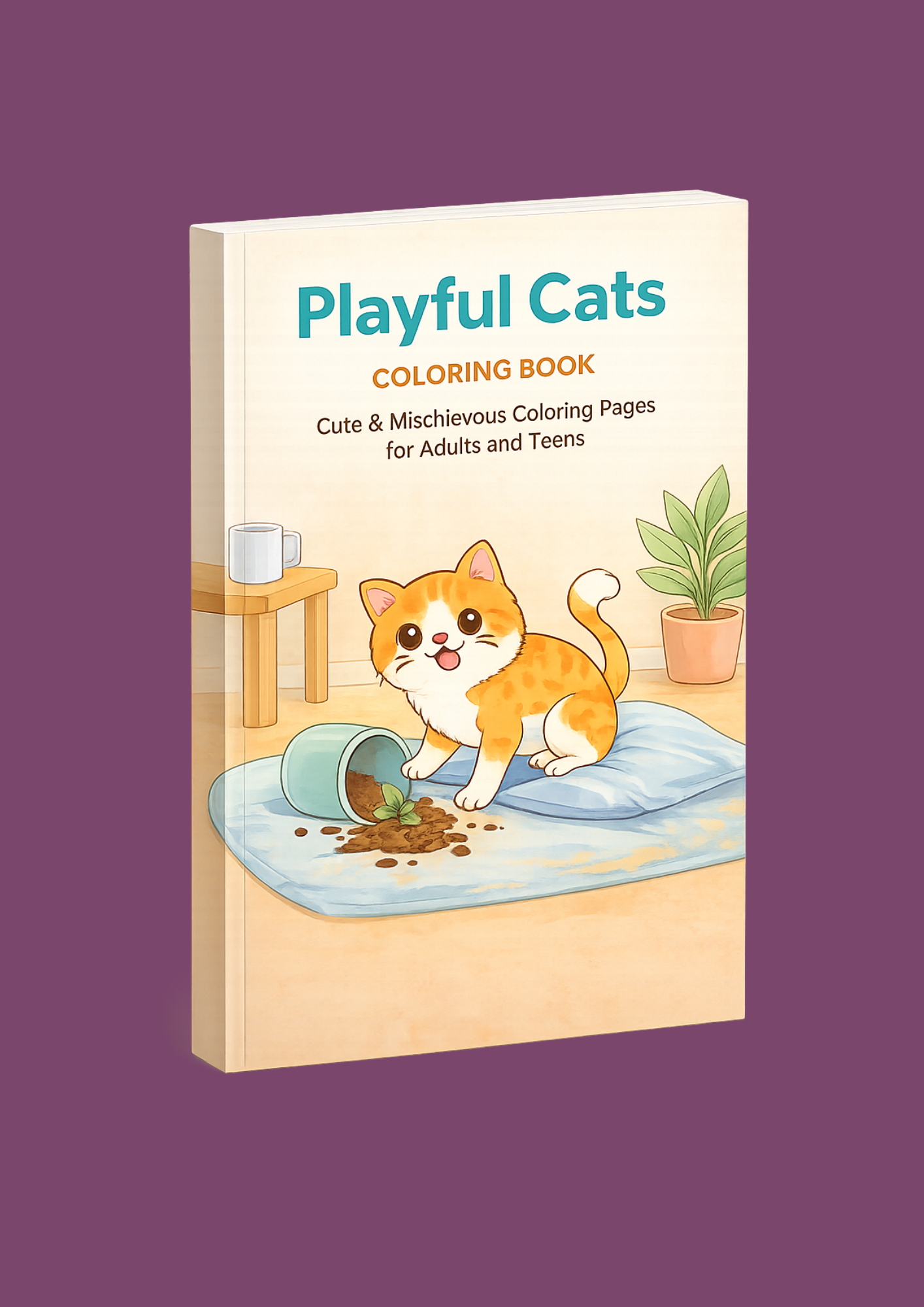 Playful Cats Coloring Book